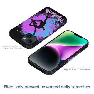 a phone case with a picture of a woman doing yoga