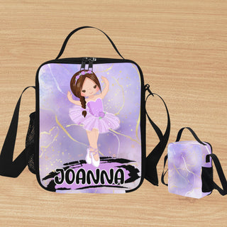 a bag with a picture of a ballerina on it