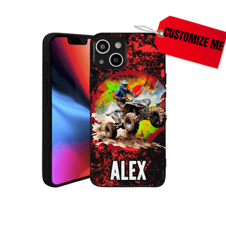 a phone case with an image of a monster truck on it