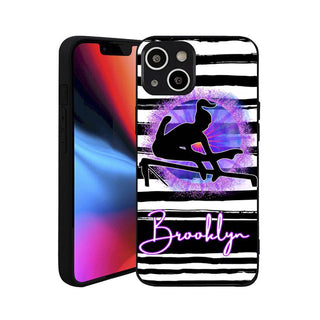 a phone case with a picture of a skateboarder