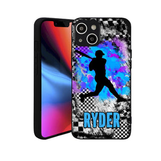 a phone case with a picture of a baseball player