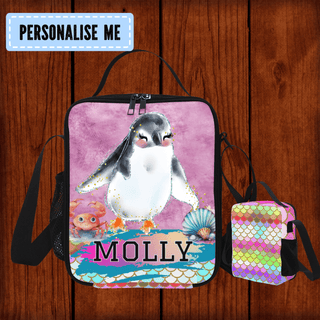 a bag with a picture of a penguin on it