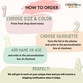 how to order from a fashion store info sheet