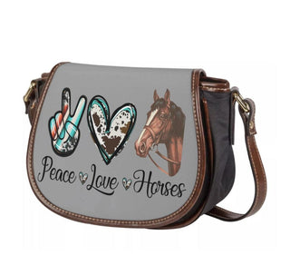 Peace Love Horses Bag for Women