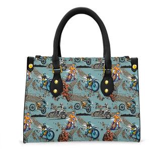 womens work handbags with sports print