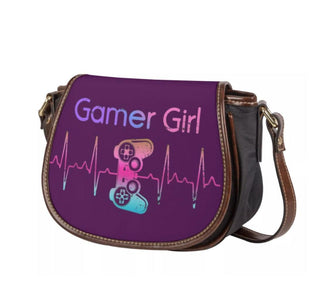 Heartbeat Gamer Girl Saddle Bag