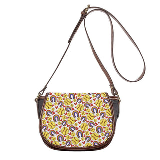 Rainbow Baseball Cross Body Bag