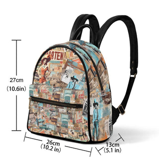 Retro Country Print Backpack