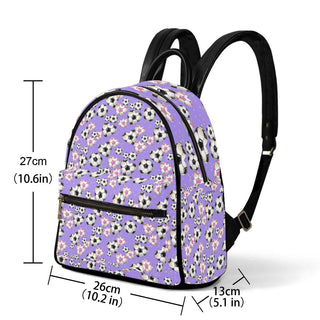 Small Size Soccer Print Backpack