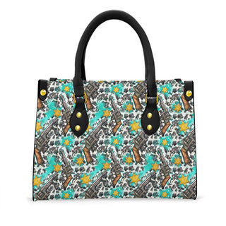 Gun Revolver Print Handbag for Women