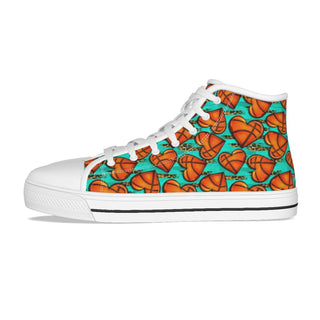 Basketball Hearts High Tops