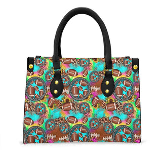 womens work handbags with sports print