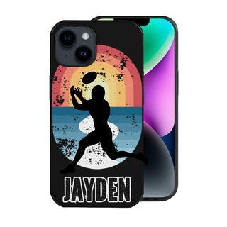 a phone case with a basketball player on it