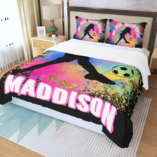 Personalized Duvet And Pillow Set for Paddleboarding Girls - Colorfulmamas