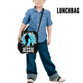 Girls Turquoise Customized Lunchbag