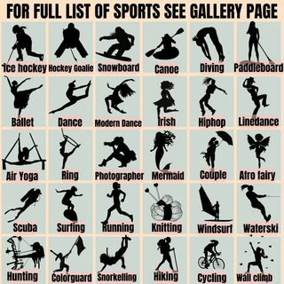 a poster with a list of different types of sports