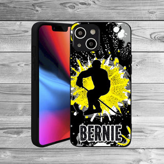 a phone case with a picture of a man on it