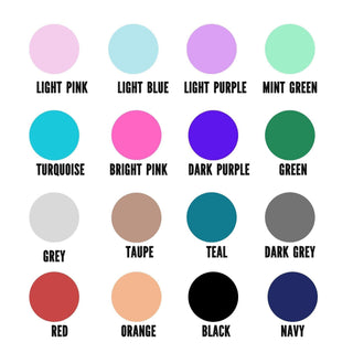 a color chart with different shades of paint