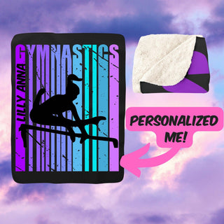 Gymnastics Sherpa Blanket