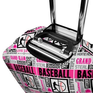 Girls Baseball Luggage Cover - Colorfulmamas