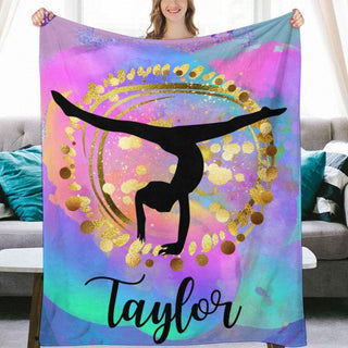 Gymnastics Sherpa Blanket