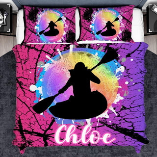 Personalized Duvet And Pillow Set for Canoeing Girls - Colorfulmamas