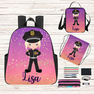 Custom Cop Backpack for Girls