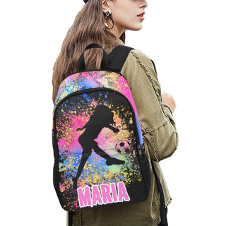 Rainbow Soccer Backpack For Girls