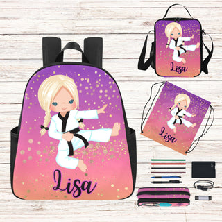 Personalized Backpack for Karate Girls